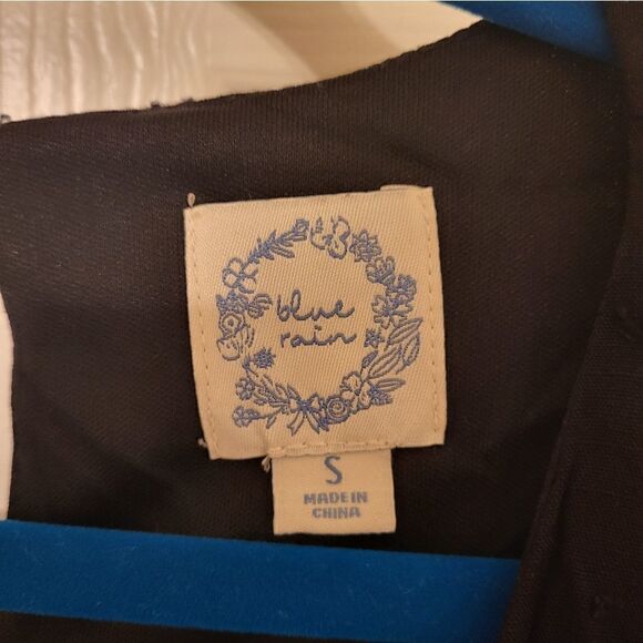 Blue Rain long-sleeved black mini dress - Picture 4 of 8